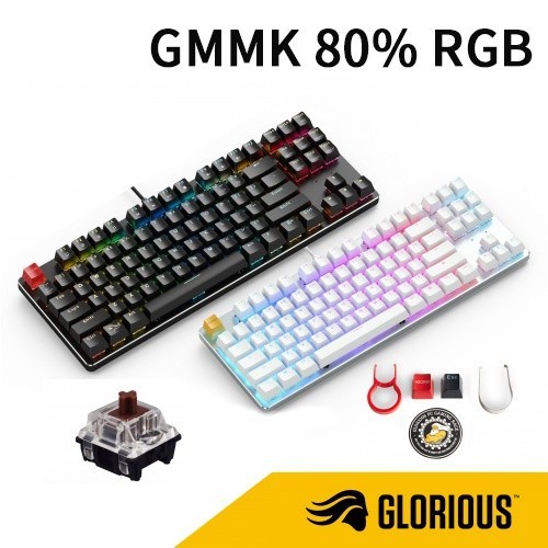 Glorious GMMK 80% RGB機械式鍵盤 茶軸 英文