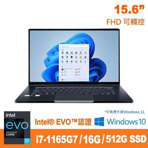 Genuine 捷元 15T Evo i7 16G 512G 15.6吋 文書筆電 可觸控